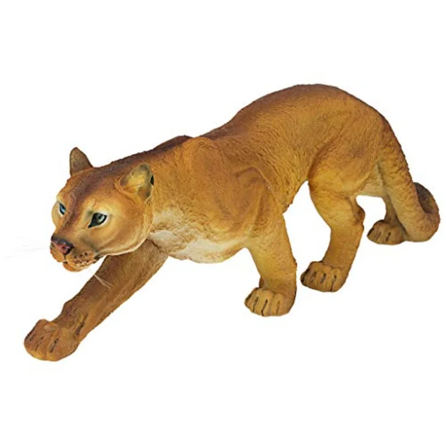 

Prowling American Mountain Cougar Indoor/Outdoor Garden Statue 22 Inches Wide 5 Inches Deep 8 Inches High Handcast Polyresin Fu