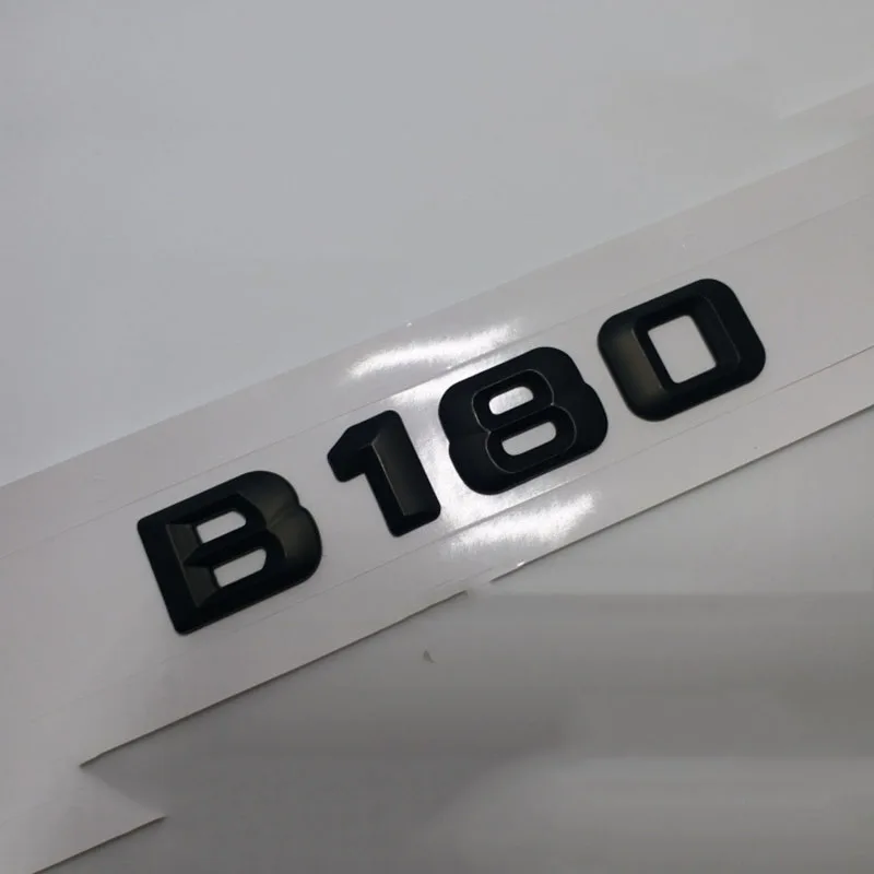 شعار شارة التصميم لمرسيدس بنز ، ملصق السيارة الجذع ، صائق ، أسود لامع ، ABS محدب ، B160 ، B180 ، B200 ، B220 ، B250 ، B280 ، 14-16 سنة