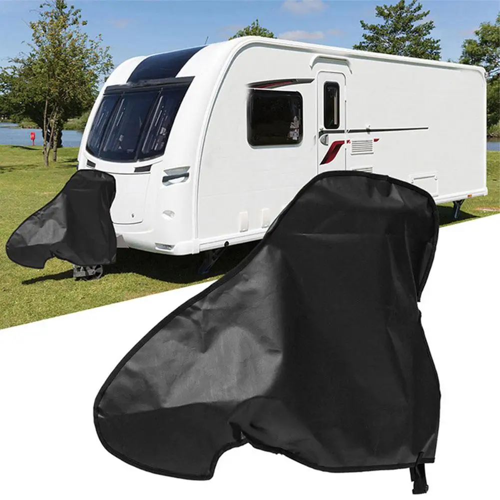 Universal Hitch Cover Waterproof Dustproof Trailer Tow Ball Coupling Lock Cover For RV Motorhome Anti Rain Prevent Rust B0H5