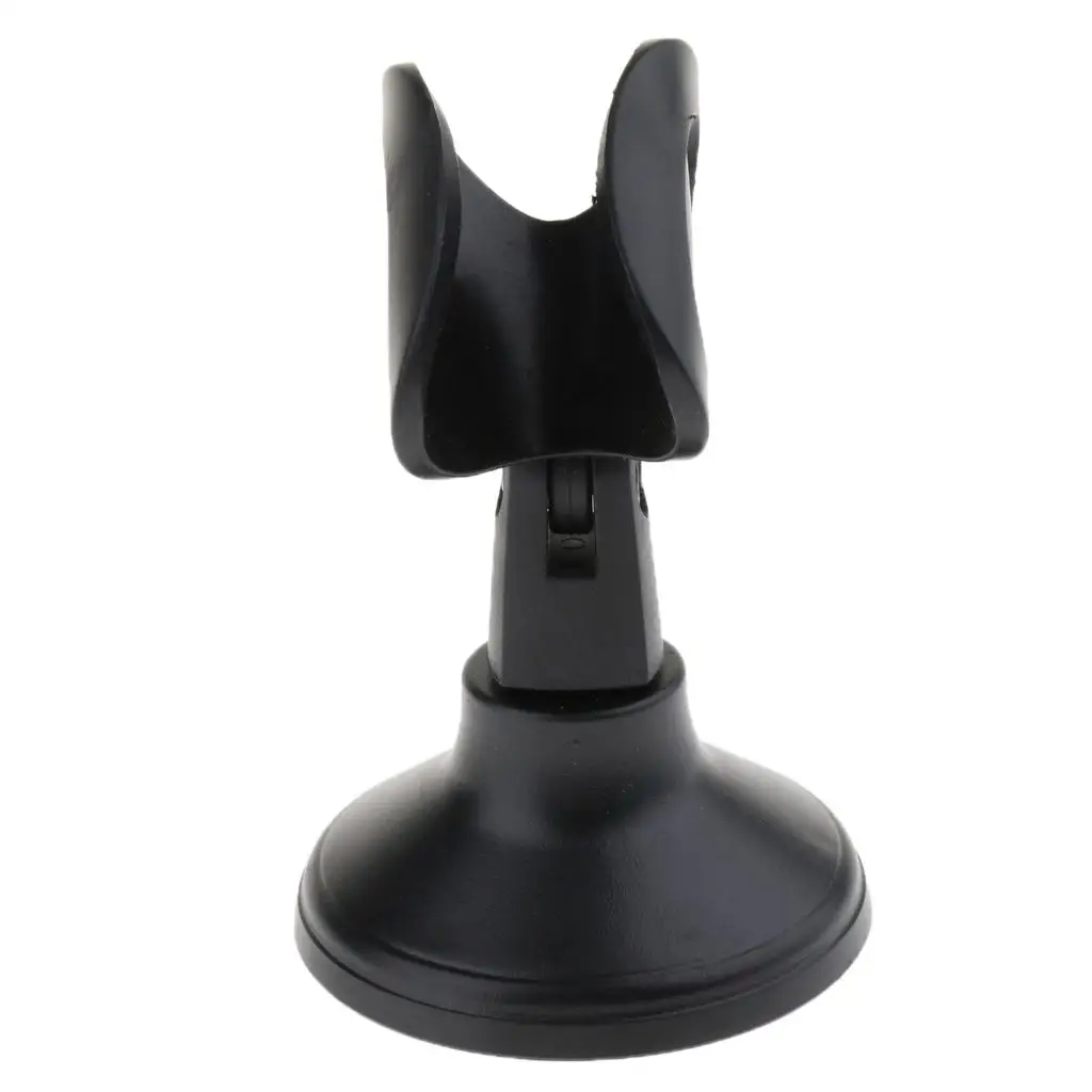 Desktop Microphone Stand Tabletop Mic Holder for Handheld Mic Parts Black