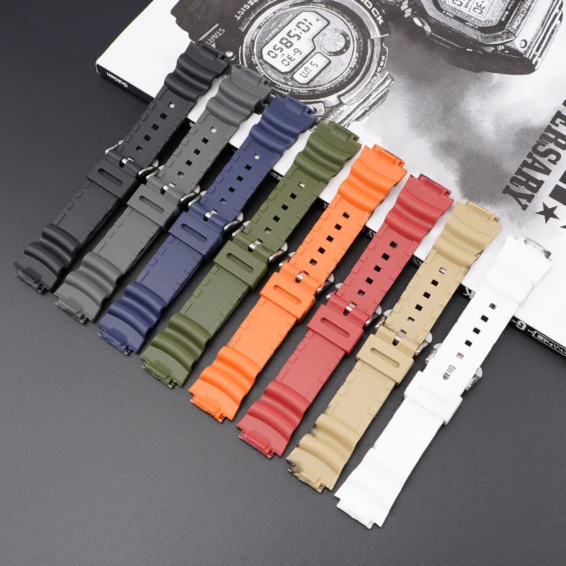 Camouflage Watch Strap For Casio AQ-S810W AE-1200/1300/SGW-300 W-S200H W-800H W-216H W-735H F-108WH W-215 AEQ-110W Silicone Band