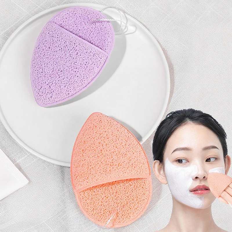 Para limpeza diária ferramenta de cuidados com a pele 1/5 pçs esponjas faciais limpeza puff para lavagem facial reutilizável removedor de maquiagem almofadas esfoliantes
