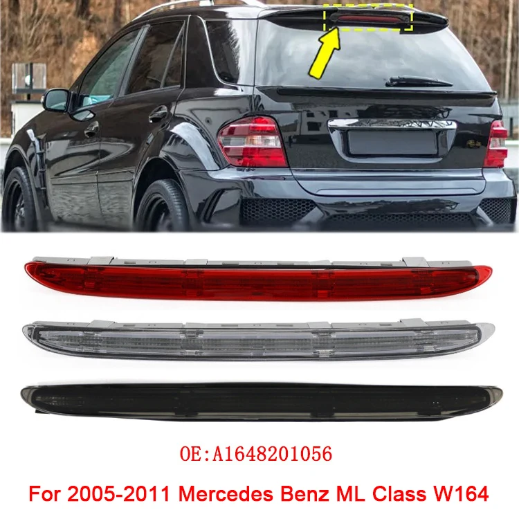 

Для 2005-2011 Mercedes Benz ML Class W164 A1648201056 Автомобильный задний стоп-сигнал для предотвращения столкновений, задний предупредительный стоп, светодиодный сигнальный светильник