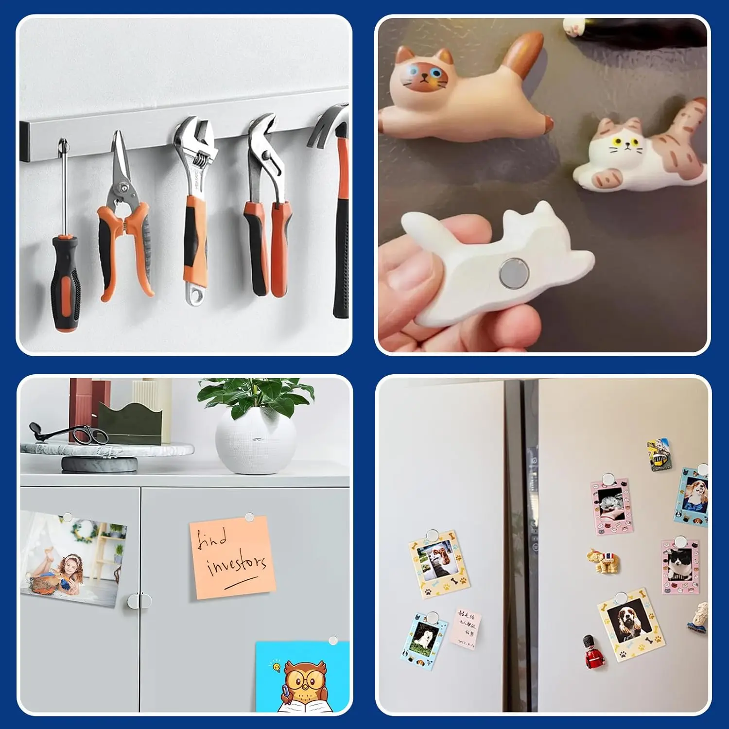 6x3/8x3mm - circular strong magnet, suitable for refrigerator stickers, handicrafts, Halloween DIY, tool storage and note fixing image 5