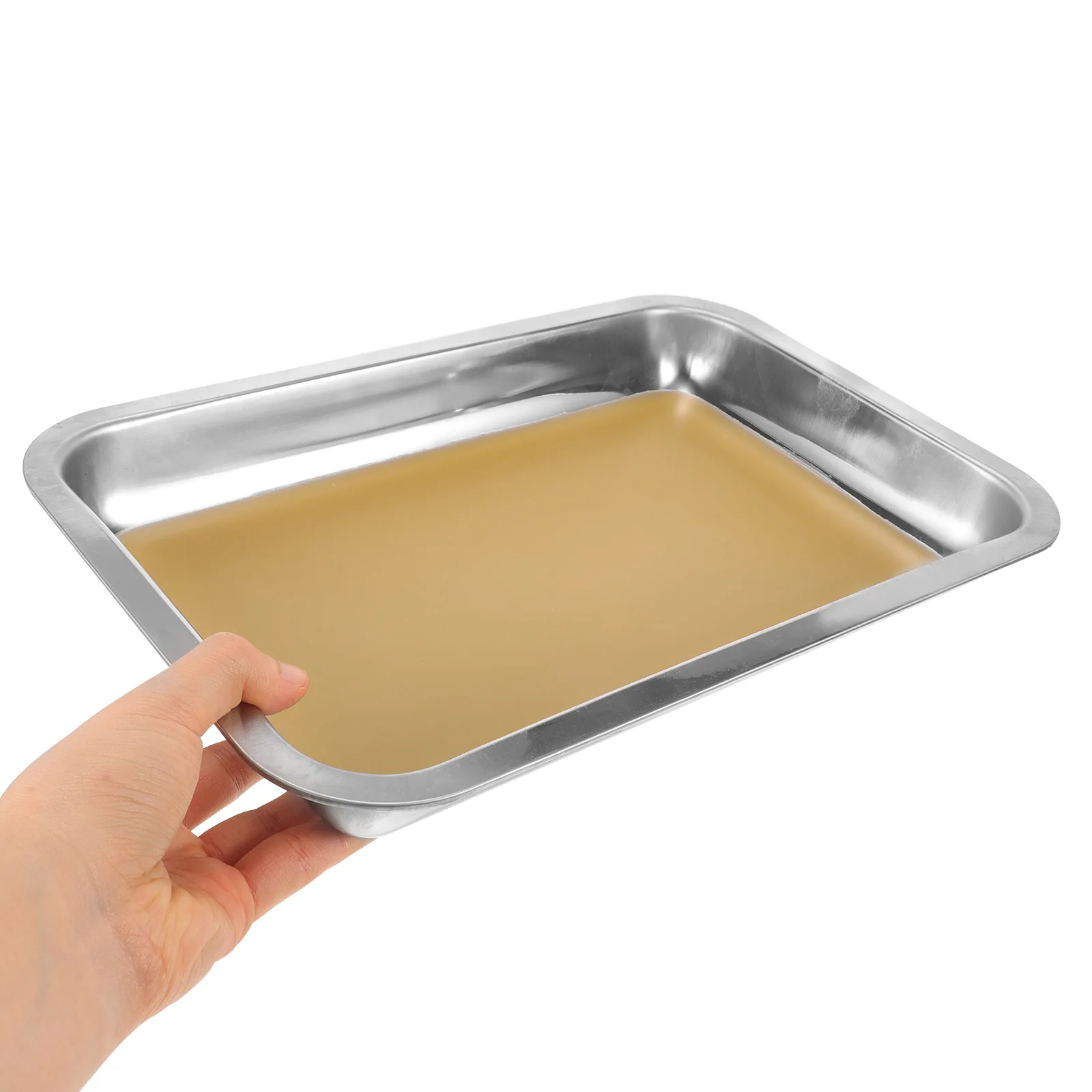 Wax Dissection Stainless Steel Polished Lab Biological Experiment Tool Dissection Tray Dissecting Plate Metal Wax Tray
