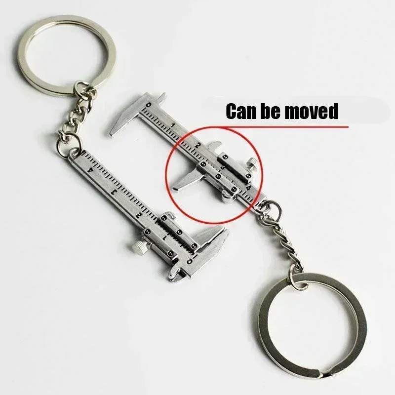 Measuring Gauging Tools, Mini Vernier Caliper Ruler, Portable Keychain 0 - 40mm, Key Chain Ring, Fashion Car Turbo