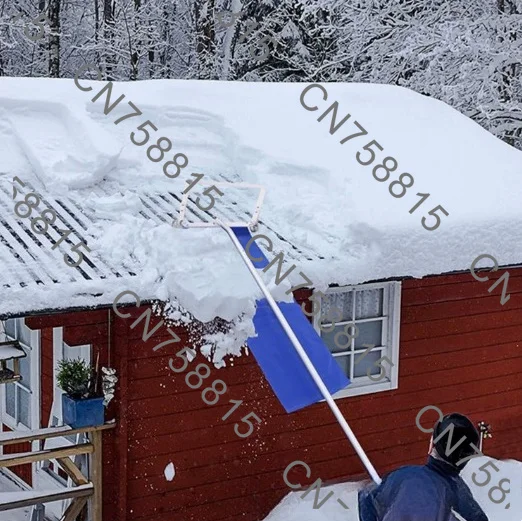 outdoor roof snow removal super long snow removal tool，Snow removal scraper, 30-foot high-quality