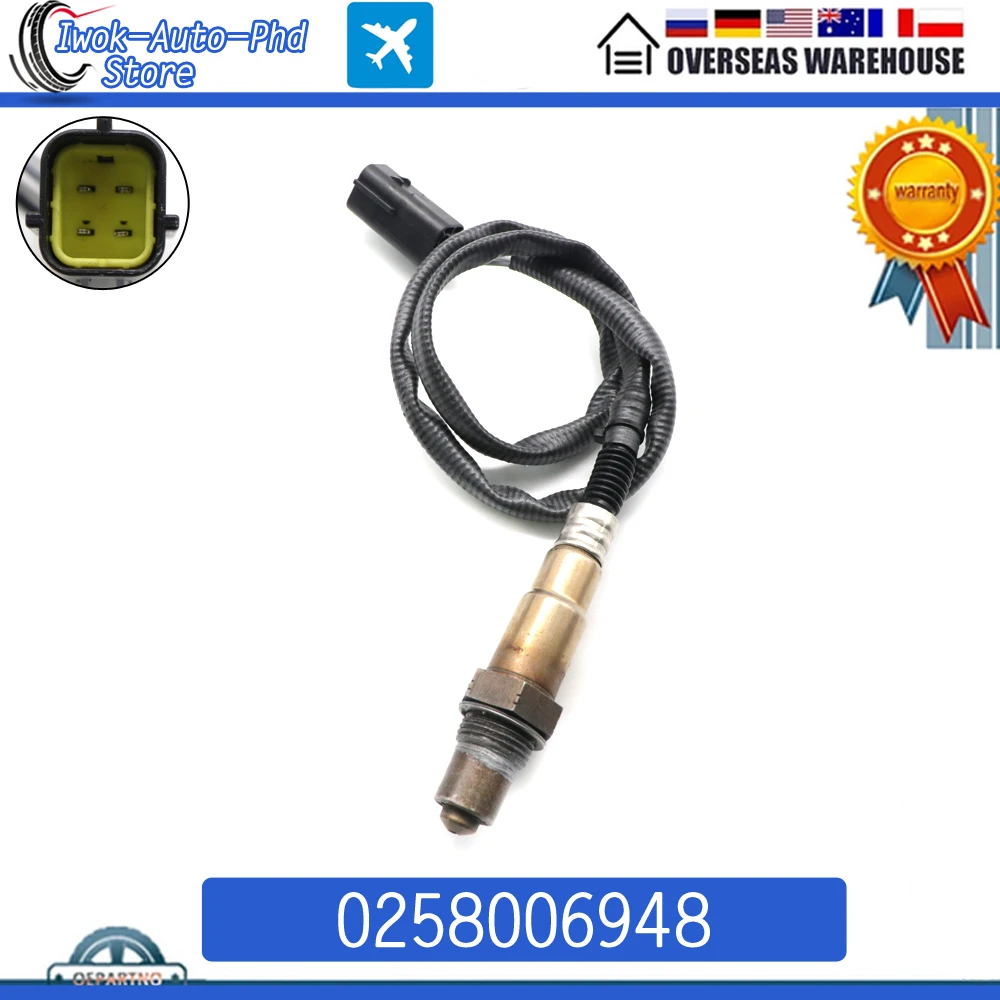 

0258006948 4 Wire NEW Air Fuel Ratio Lambda O2 Oxygen Sensor For Kia Mazda 0 258 006 948