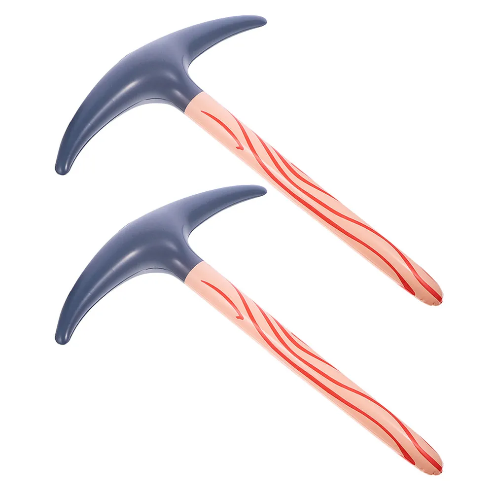 

2Pcs Inflatable Pickaxe Funny Party Prop Birthday Decoration Interactive Balloon Enhance Coordination Hand Motor Skills