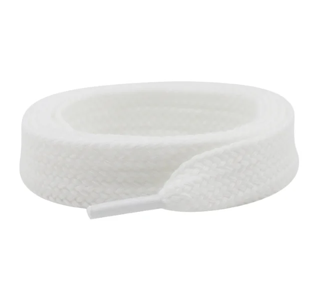 New widened single-layer flat 2cm polyester cotton shoelaces