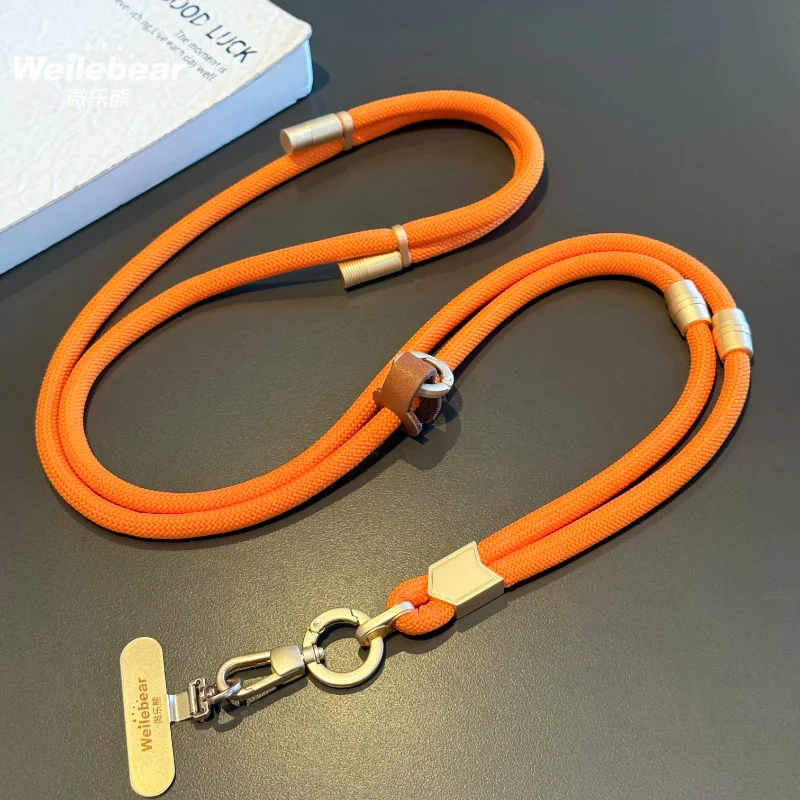 حبل للهاتف المحمول، سلسلة ماسنجر للرقبة ثلاثة في واحد قابلة للتعديل من الجانب والخلف، حبل للمعصم في الهواء الطلق مضاد للسرقة ومضاد للضياع #6