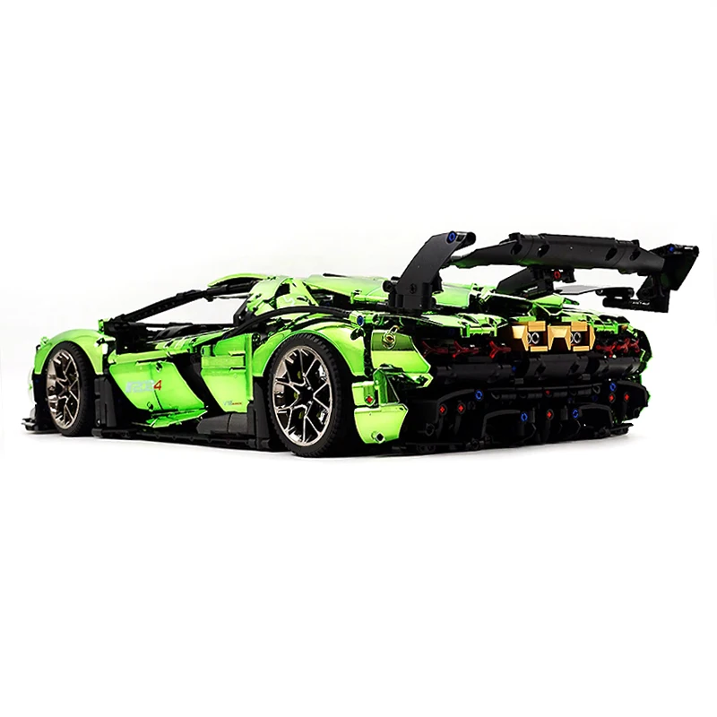 Vehículo de carreras de velocidad y potencia de alta tecnología, modelo Hypercar 10624, bloques de construcción de ladrillo, rompecabezas para niños, juguetes DIY, regalos de Navidad