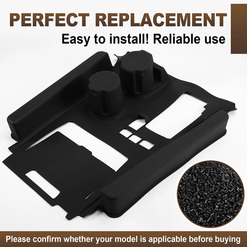 Super Sale For Toyota Sienna Central Console Silicone Protective Mat Cup Holder Mat Interior Modification Accessories Black