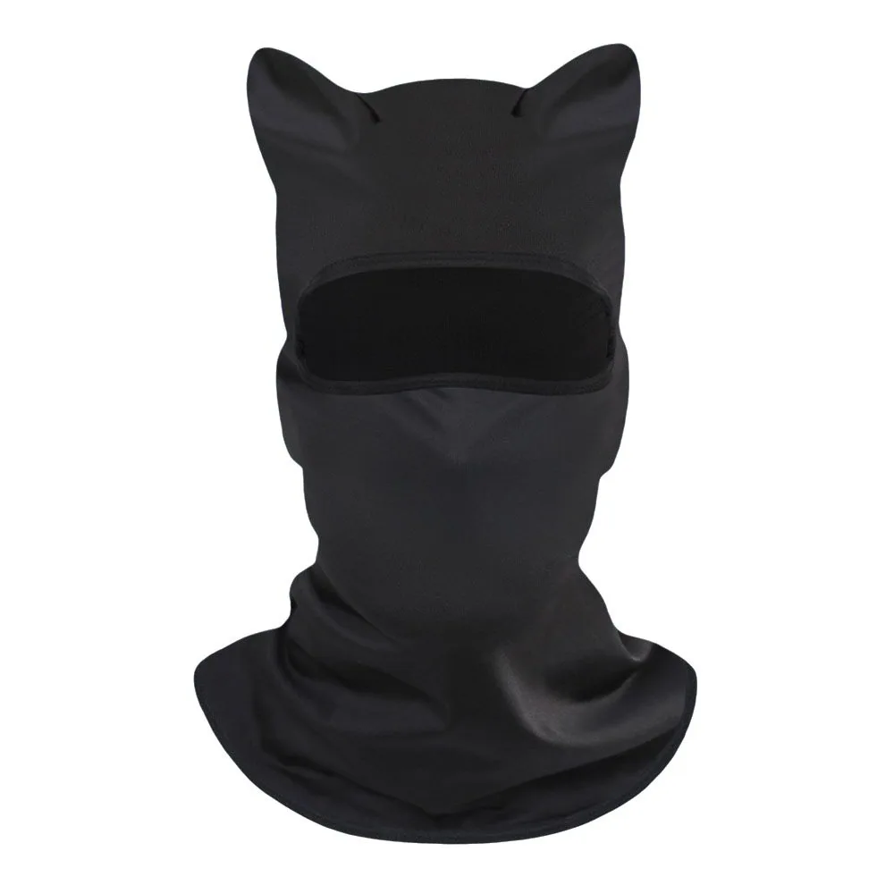 Gift Polyester Fiber Cat Ear Face Mask Sun Protector Soft Neck Gaiter Windproof Quick Dry Sunscreen Masque Hiking