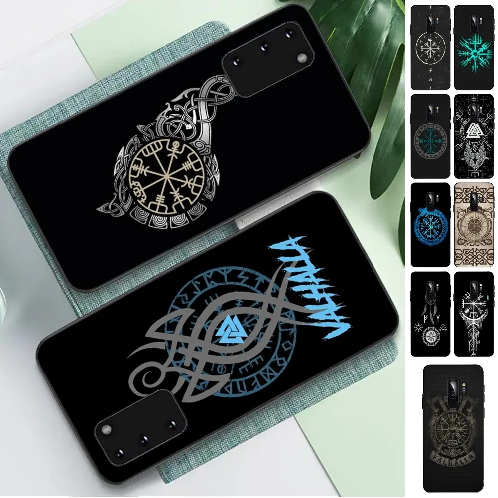 Logo V-Viking V-Vegvisirs Phone Case For Samsung S 9 10 20 21 22 23 30 23plus Lite Ultra FE S10lite Fundas