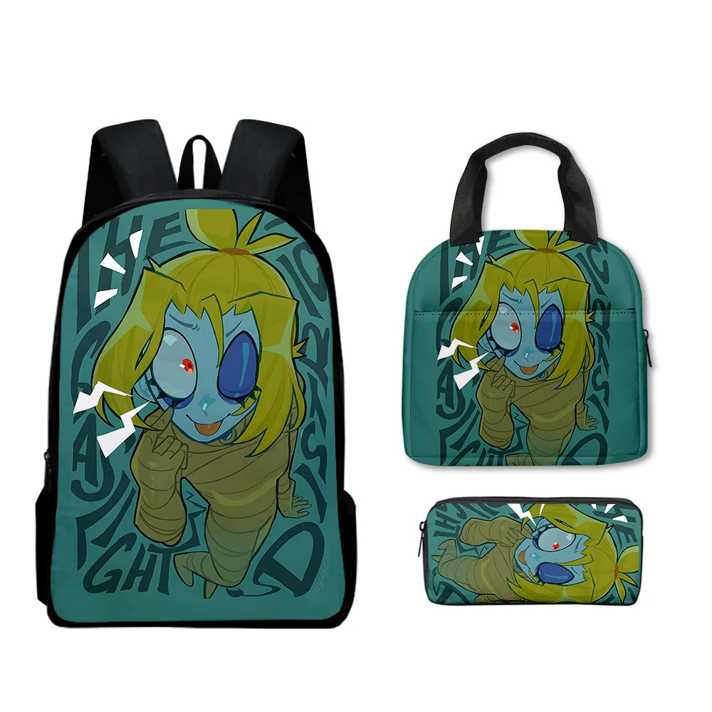 

Trendy Youthful The Gaslight District 3D Print 3pcs/Set Travel bags Laptop Daypack Backpack Portable Lunch Bag Pencil Case