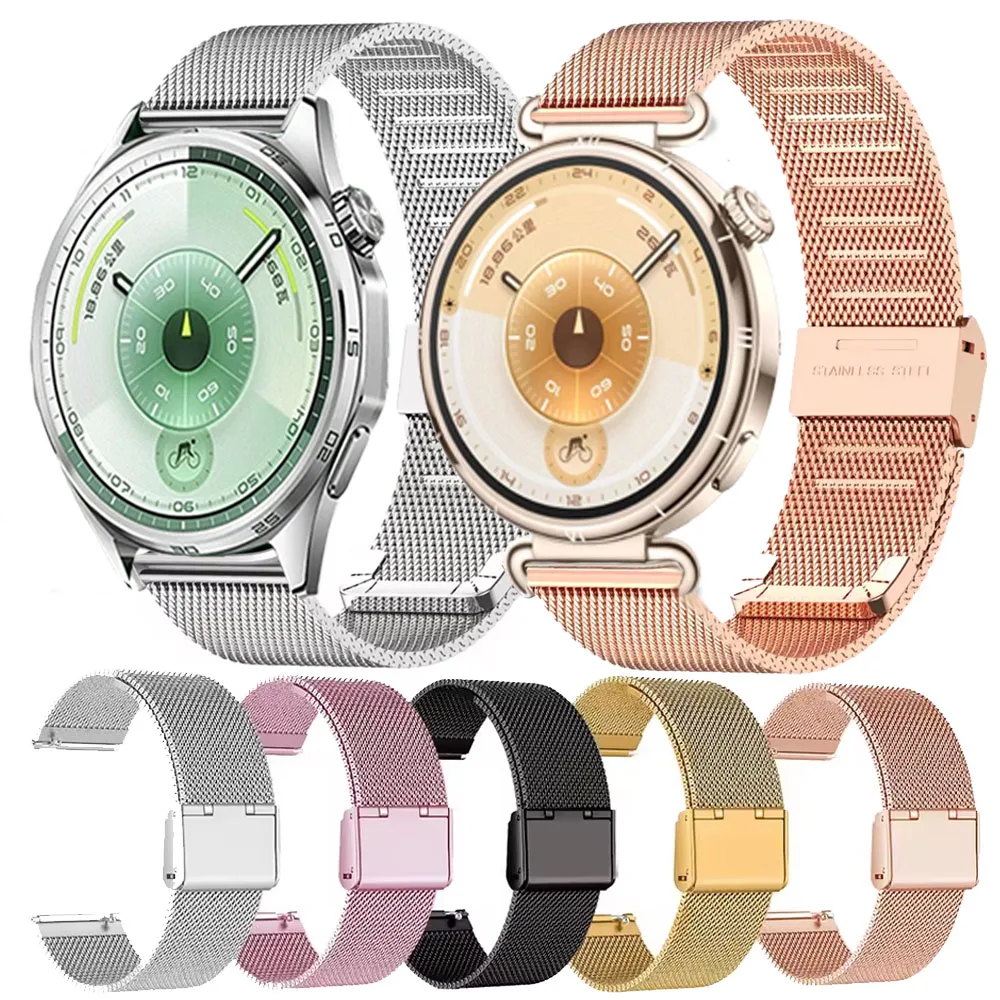 yZ[z18mm 20mm 22mm ~l[[^Xgbv Huawei Watch GT6 Pro/GT5/GT4 41mm 46mmΉ XeXX`[oh Huawei Watch 5/4/3/BudsΉ