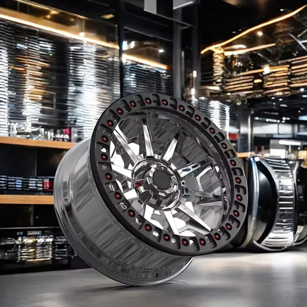 

for Customizable 18-22 Inch Concave Forged Wheels 4x4 off Road Alloy Rims with Real Beadlock Spokes Design