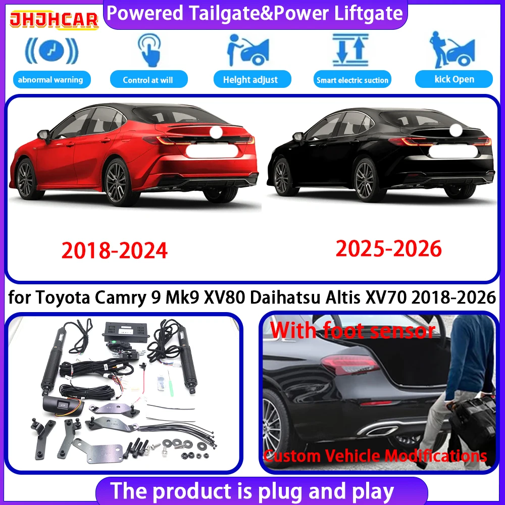 JHJHCAR for Toyota Camry 9 Mk9 XV80 Daihatsu Altis XV70 2018-2026 Smart Electric Powered Tailgate Power Liftgate Tailgate System