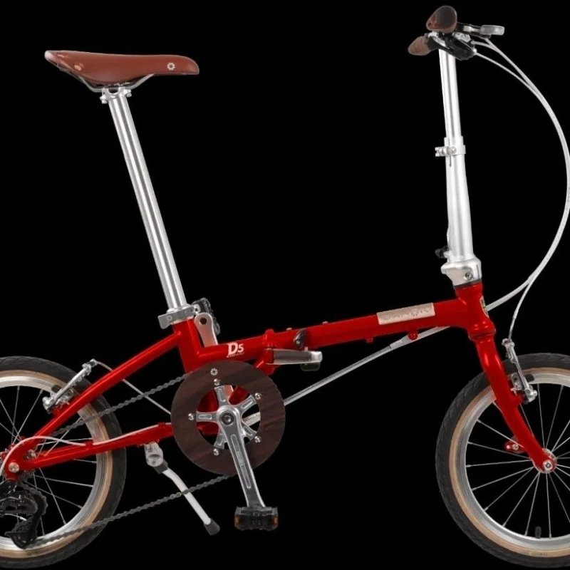 16-Inch Chrome Molybdenum Steel 5 Variable Speed Folding Bike Adult Male Female Student Vintage Bike D5