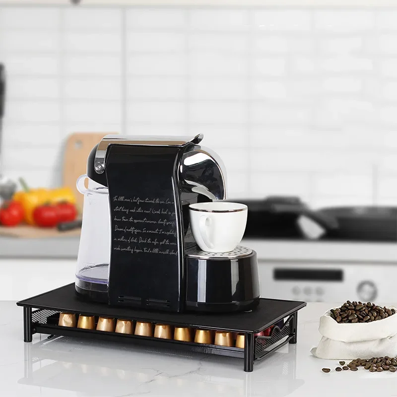 40 pcs Nespresso Pods Coffee Capsules Holder Coffee Shelves Organizer Drawer Storage Stand Rack Practical For Nespresso