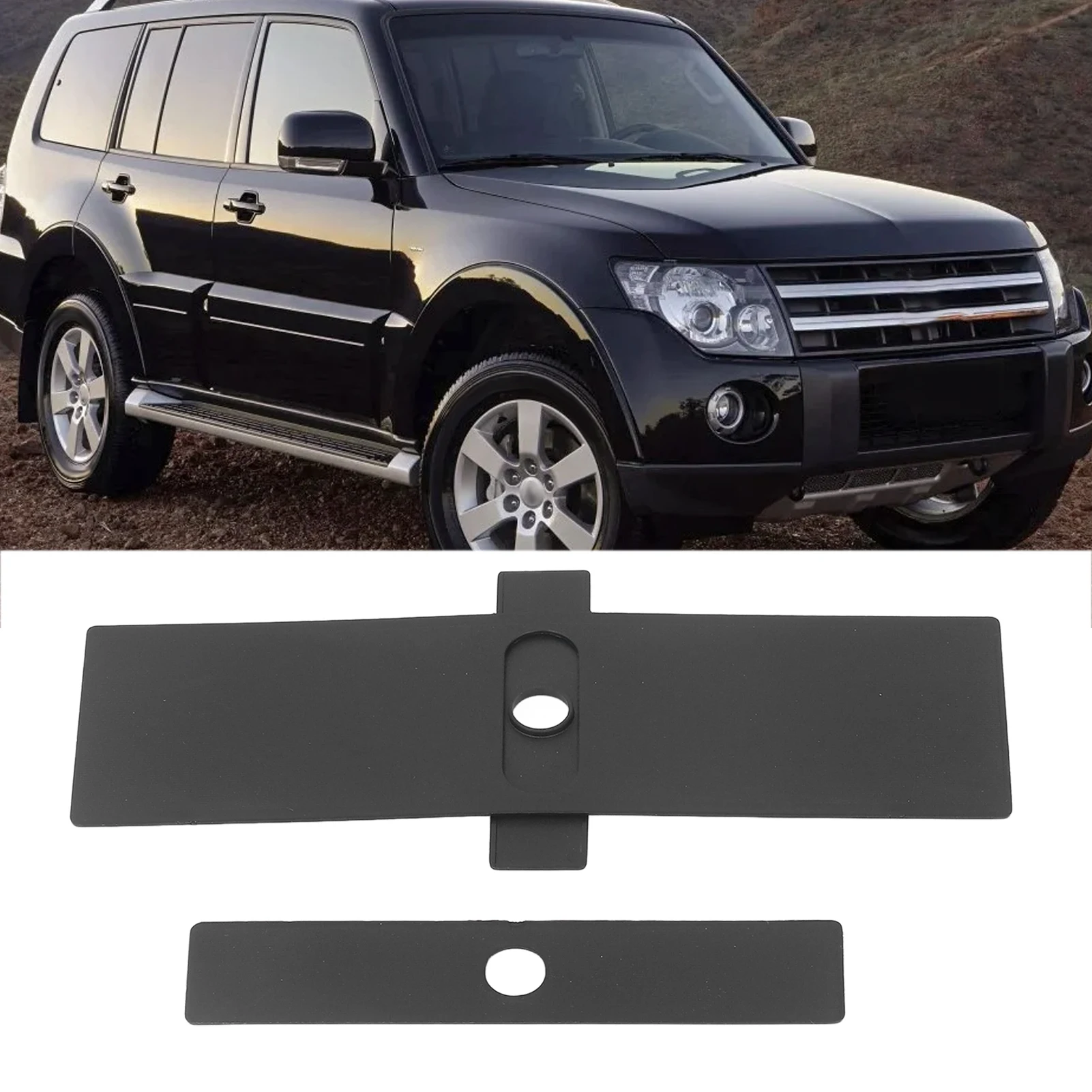 Car Shift Panel Dust Cover 2PCs Shift Lever Panel Trim Strip 8015A066 Replacement for Mitsubishi Pajero V93 V80 V87 V97