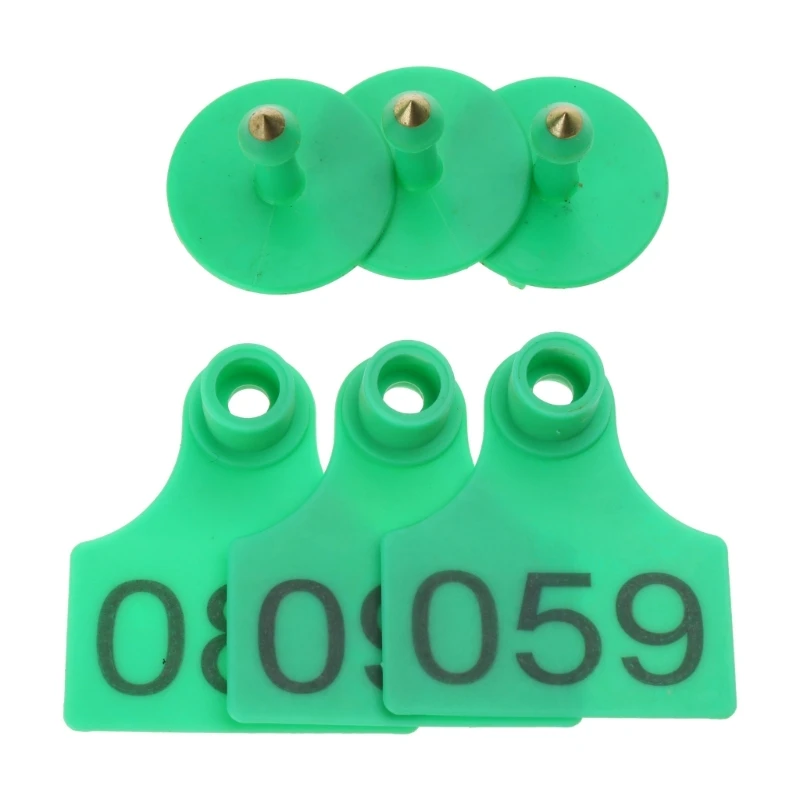 Number Plastics Tags Livestock Animal Ear Tags for Marking Pigs Cattle Sheep