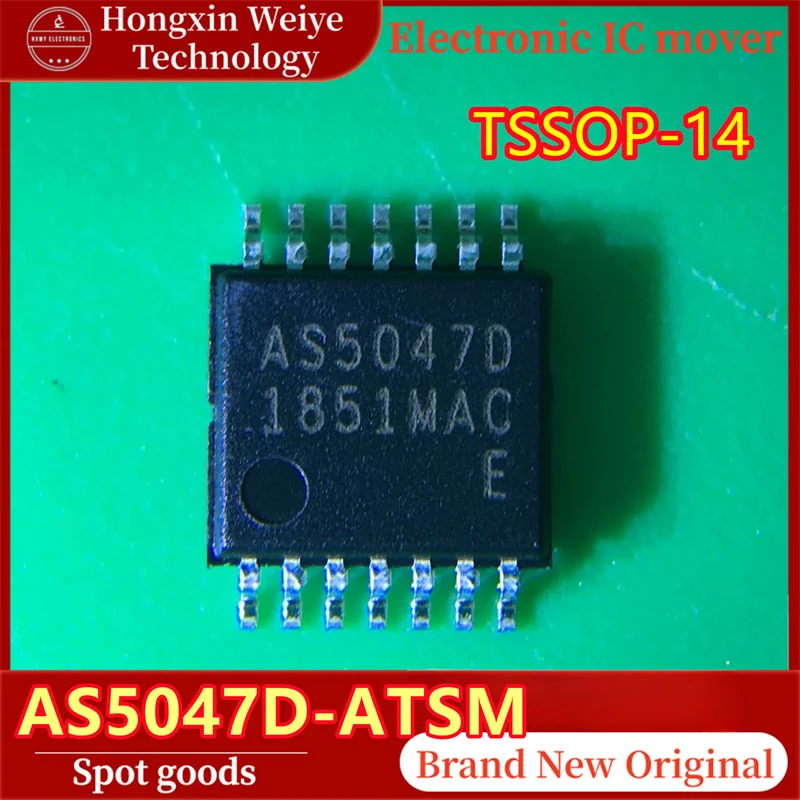 (5/10Pieces) AS5047D-ATSM TSSOP-14 Magnetic Rotary Position Sensor IC Original New Fast Shipping