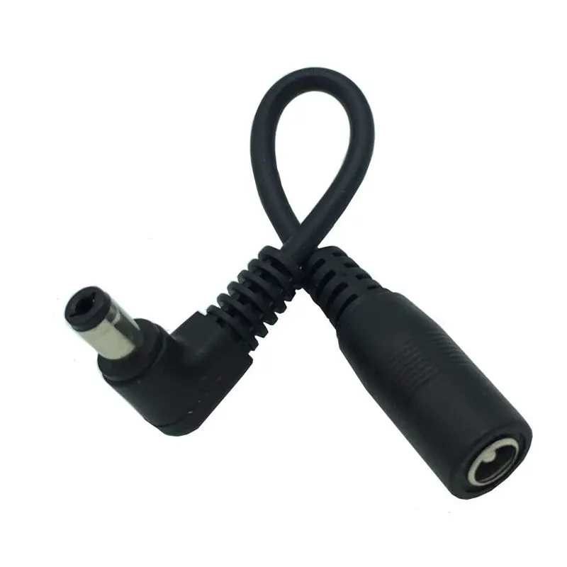 10cm DC Power Conversion Line 5.5 * 2.1mm Female to 5.5 * 2.5mm 3.5 * 1.35mm 90 ° Angled Male Conversion Line DC Line