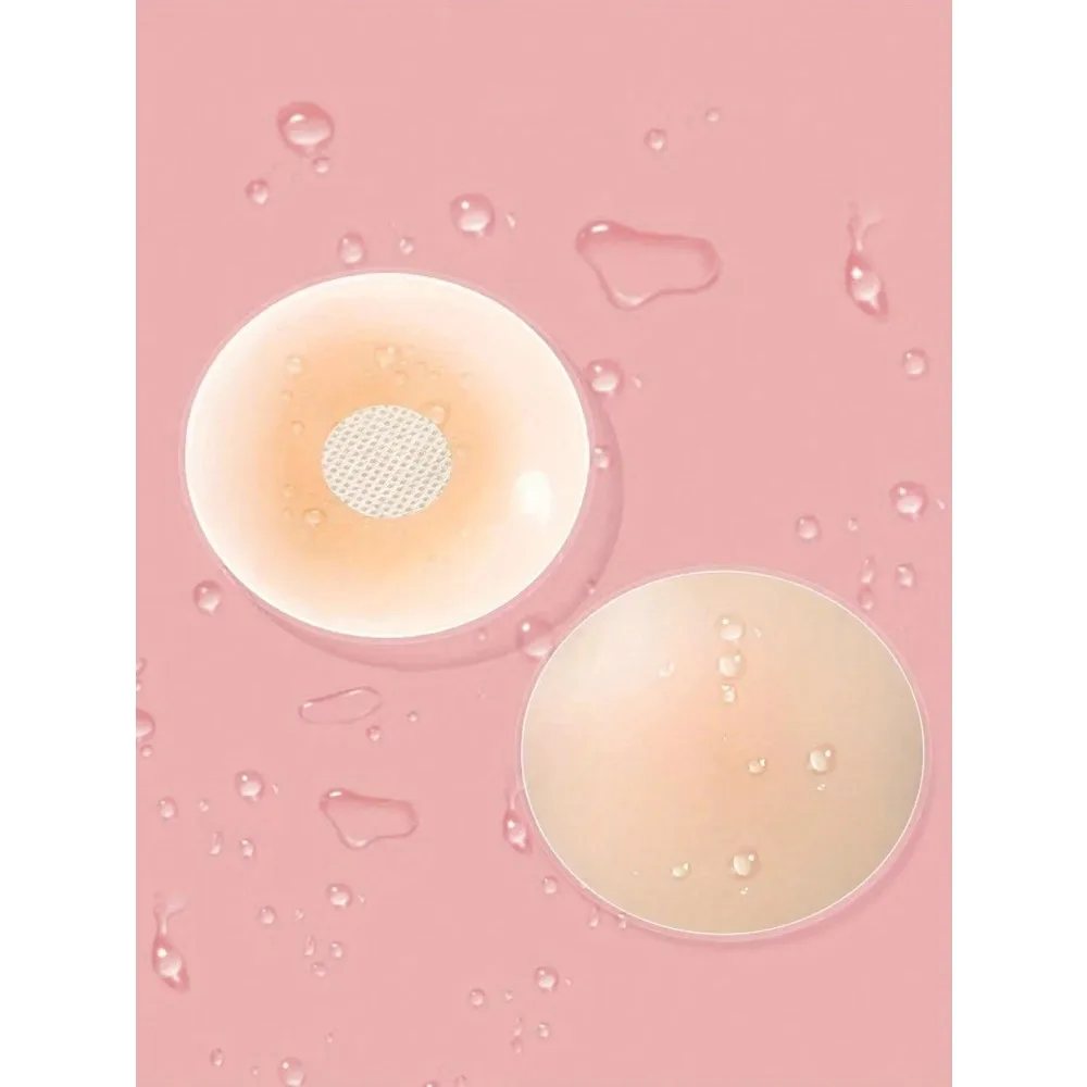 

Многоразовые силиконовые накладки на соски – женские наклейки-бюстгальтеры для груди – тейпы-подушечки для бюстгальтера без бретелек, приподнимающие грудь.