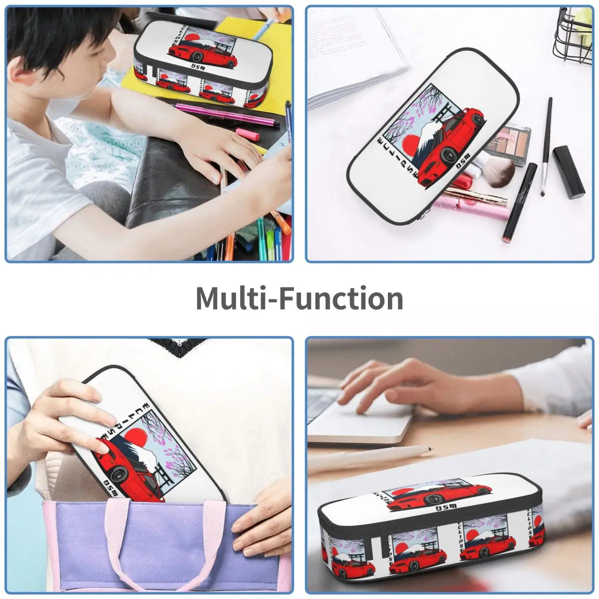 الكسوف 2G DSM مقلمة حمراء للطلاب صندوق القلم المدرسية حقيبة أقلام رصاص لوازم مكتبية حقيبة حامل القلم