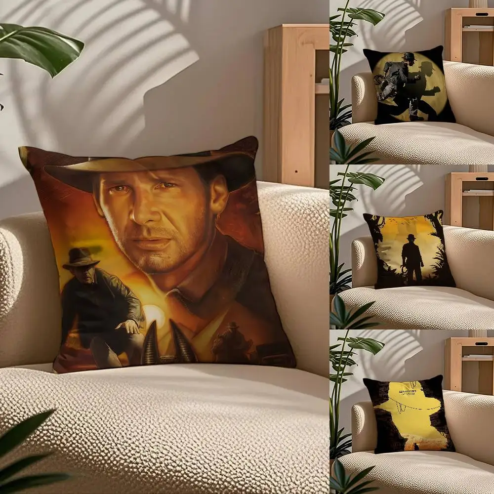 

I-Indiana J-J-Jones And The G-Great Circle Pillow Case Comfort Sofa Bed Silky Elegant Invisible Zipper Custom Decorative Cushion