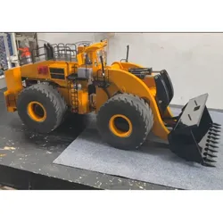 L2350 Heavy-duty 1/14 Machine RC Hydraulic Loader With Light Sound Set Smoking Unit ST8 Remote Control Metal Truck Car Model