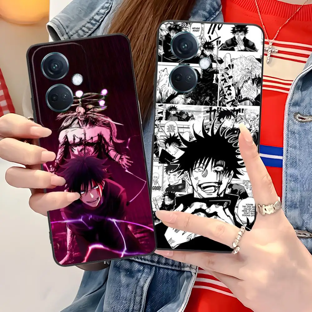 

Чехол для телефона Jujutsu Kaisen с изображением Мегуми для OPPO Reno 14 13 12 11 10 9 8 7 6 5 F T Pro 5G, красочный принт, стильный и роскошный