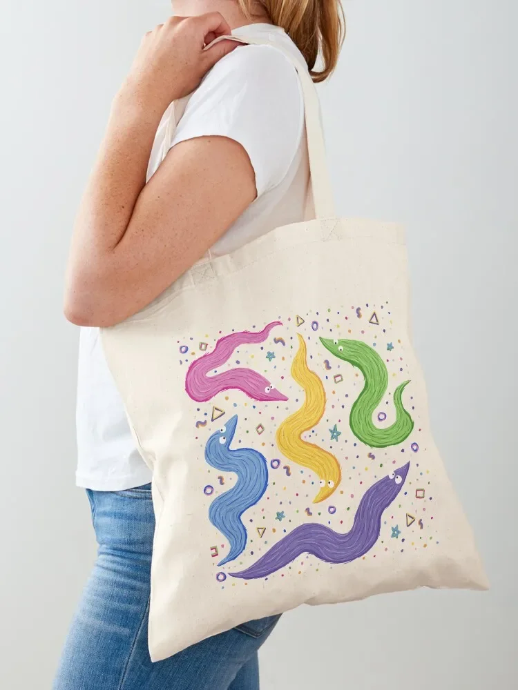 

Bowling Worm On A String Tote Bag Gift bag tote bag canvas Fabric Women's handbag