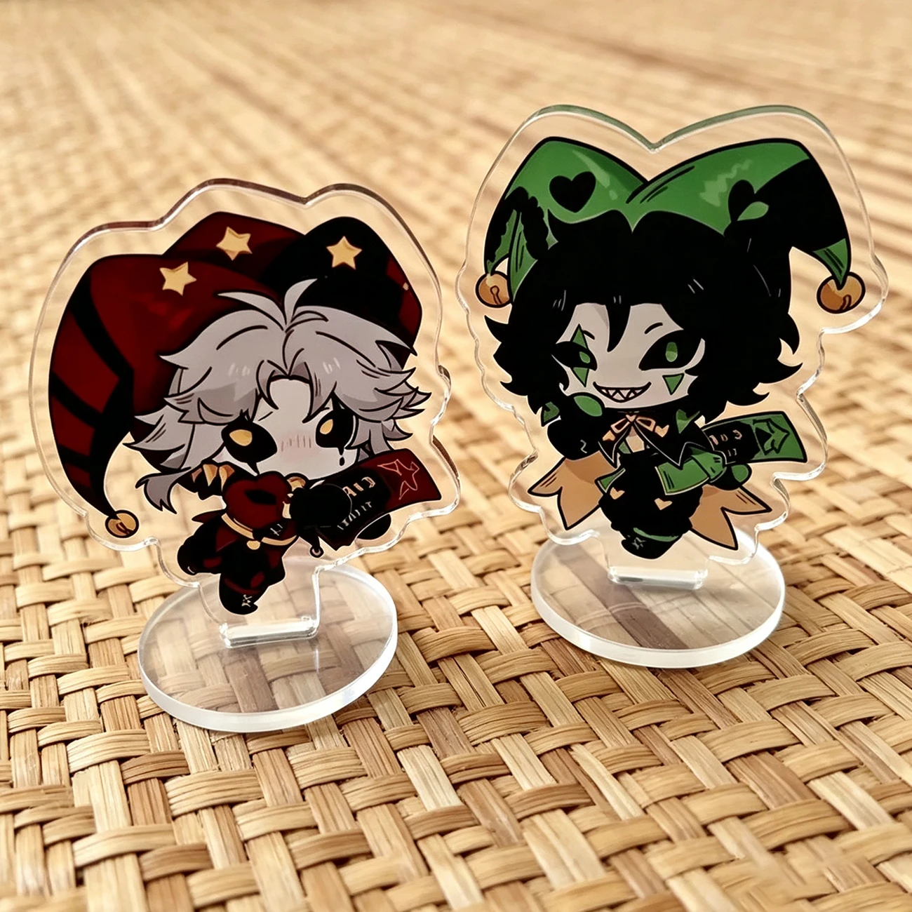 Game The Freak Circus Pierrot​​ Harlequin Cosplay Standing Plate Desktop Stand Decoration Acrylic Accessories Ornament Props