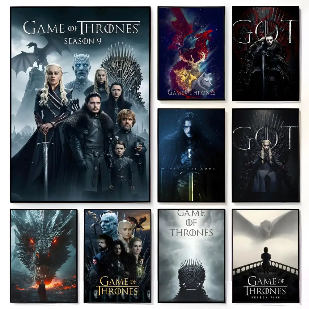 1PC D-Dragon Mom Game of Thrones HD Poster American Film Mural Home Childrens Room Wall Decor Print