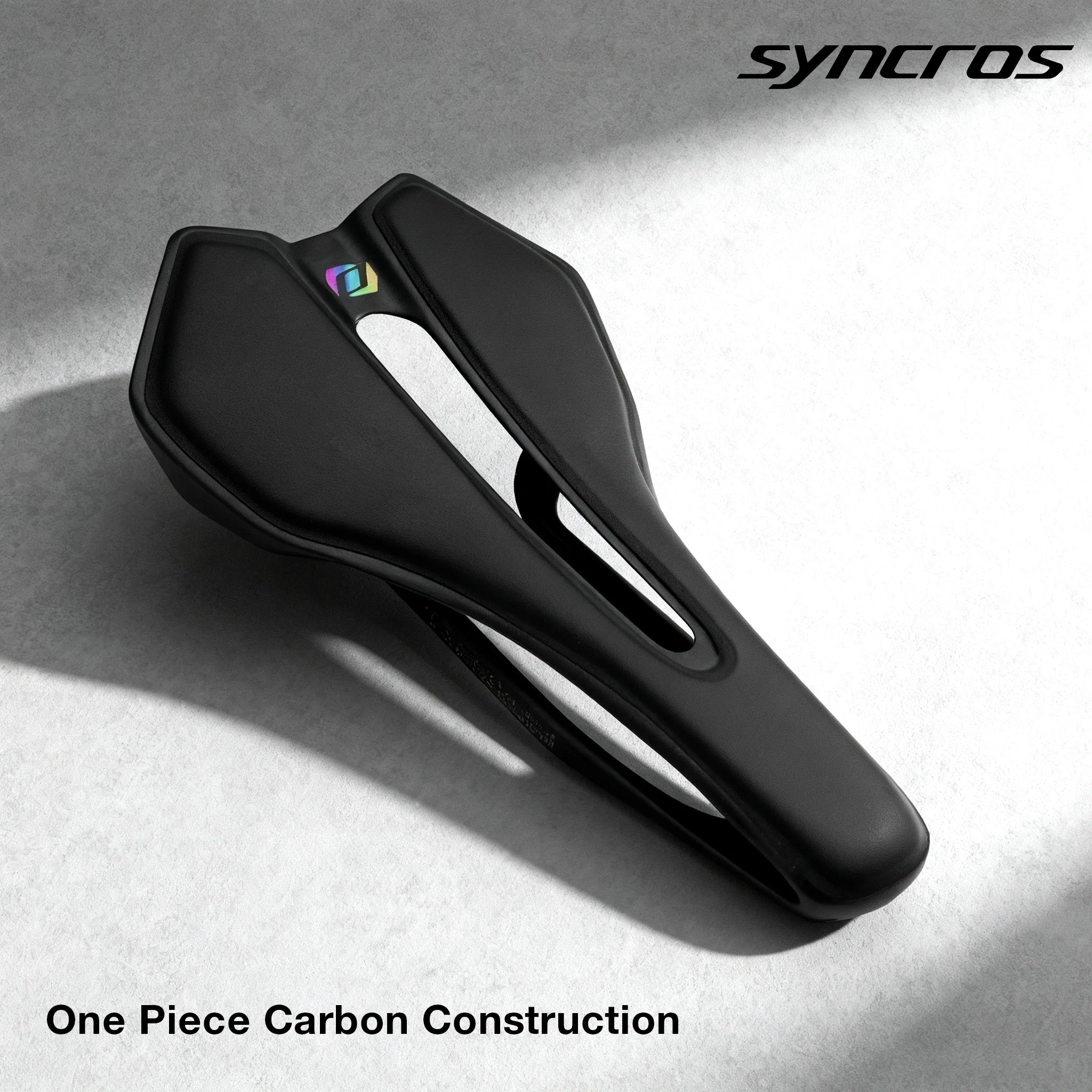 

SYNCROS Full Carbon Ultralight Integration Dual-Track 85g Bike Saddle, New Design 7x9 Racing Saddle for MTB Gravel Road Bike