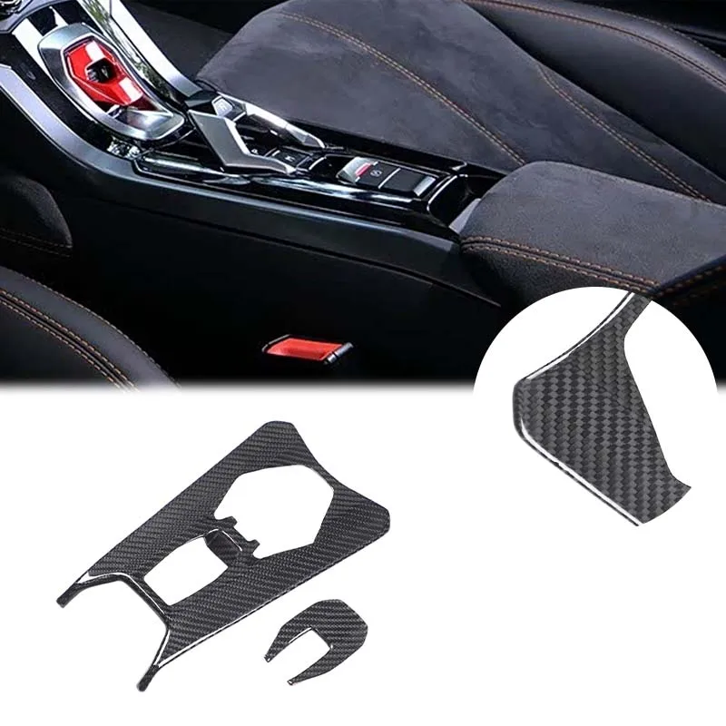 For Lamborghini Hurricane 2014-2021 580 610 Real carbon fiber car center control gearbox decorative sticker car accessories