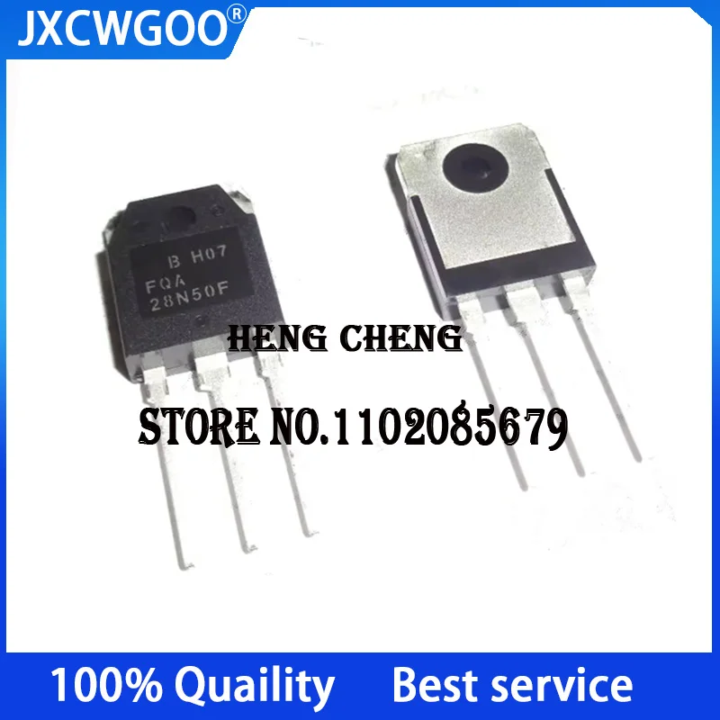 10PCS 100%New Original FQA28N50F 28N50F TO-247 28A/500V MOSFET