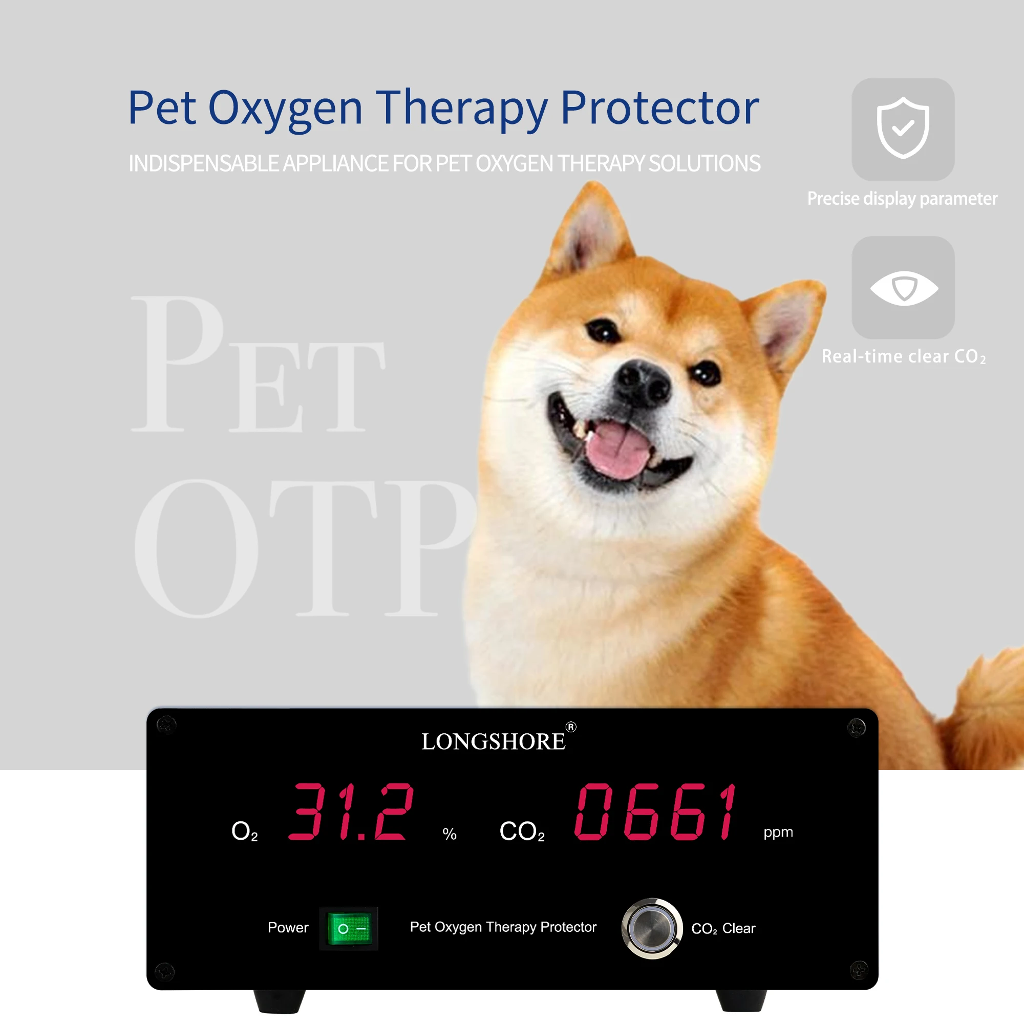 Pet oxygen therapy monitor vet icu cage cat dog puppy incubator breeding chamber for small animals