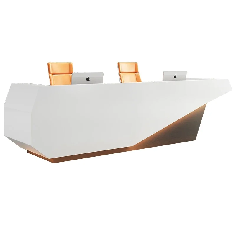 

Hotel Counter Office Table With Logo Reception Desk Modern Commercial Office Furniture Beauty Salon Bar Front Desk Reception
