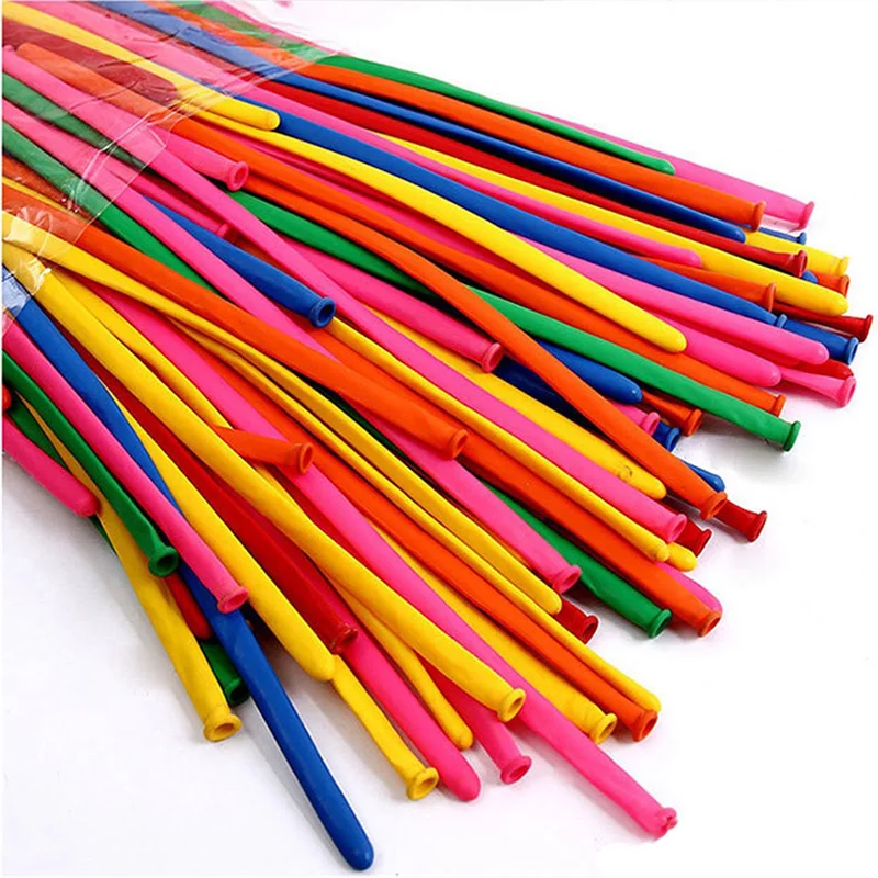 200pcs/lot Long Stick Twisting Balloons for Modeling Balloon Animals Making Weddings Birthdays Holiday Party Decoration