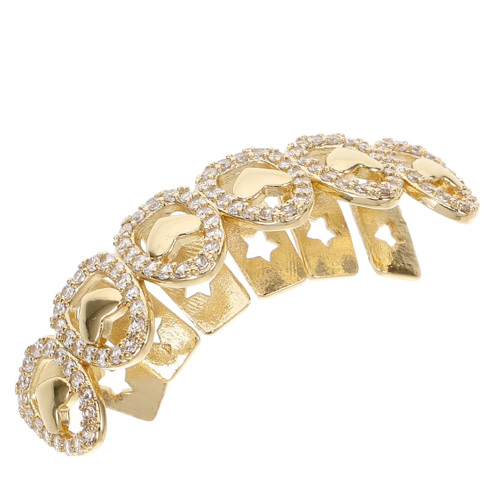 

Tooth Grill Hip Hop Style Durable Reusable Bright Color Easy Detach Party Cosplay Stage Performance Teeth Brace Mouth Grill