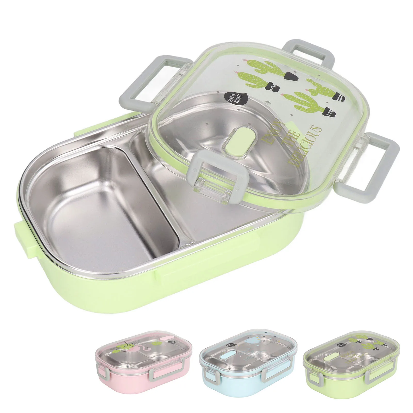 Lunch Box Stainless Steel Lunch Box Compartment Liner Japanese Style Leak Proof Container for School Student