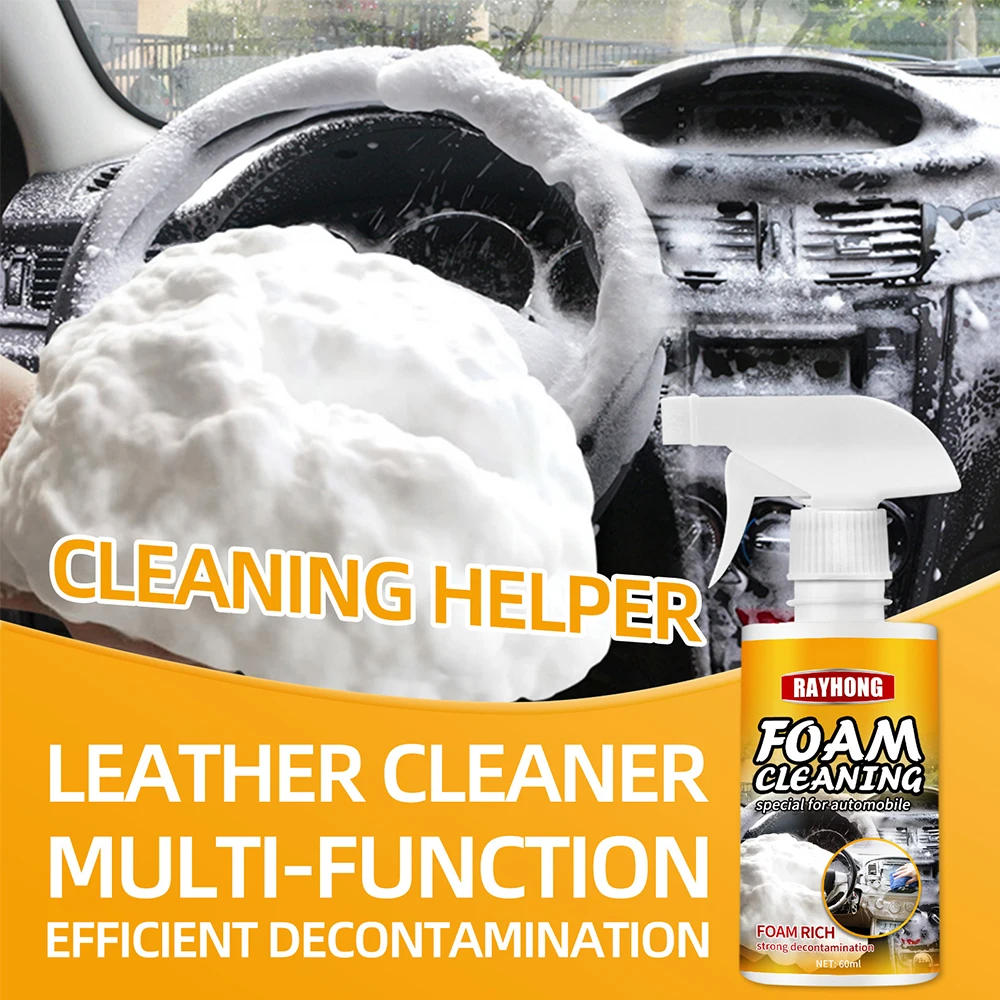 

Multipurpose Foam Cleaner for Car Seat ​Steering Wheel Rinse-Free Car Interior Home Foam Cleaner Home Cleaning Foam Spray