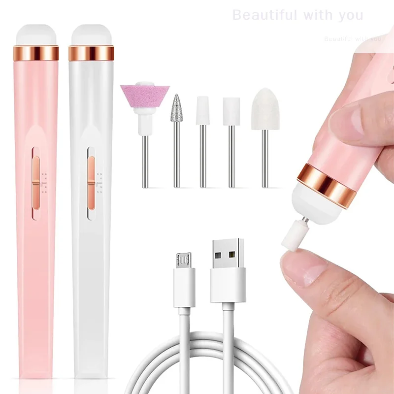 

Nail Grooming Set, 5-in-1 Professional Electric Machine, Lighted Manicure Nail Device