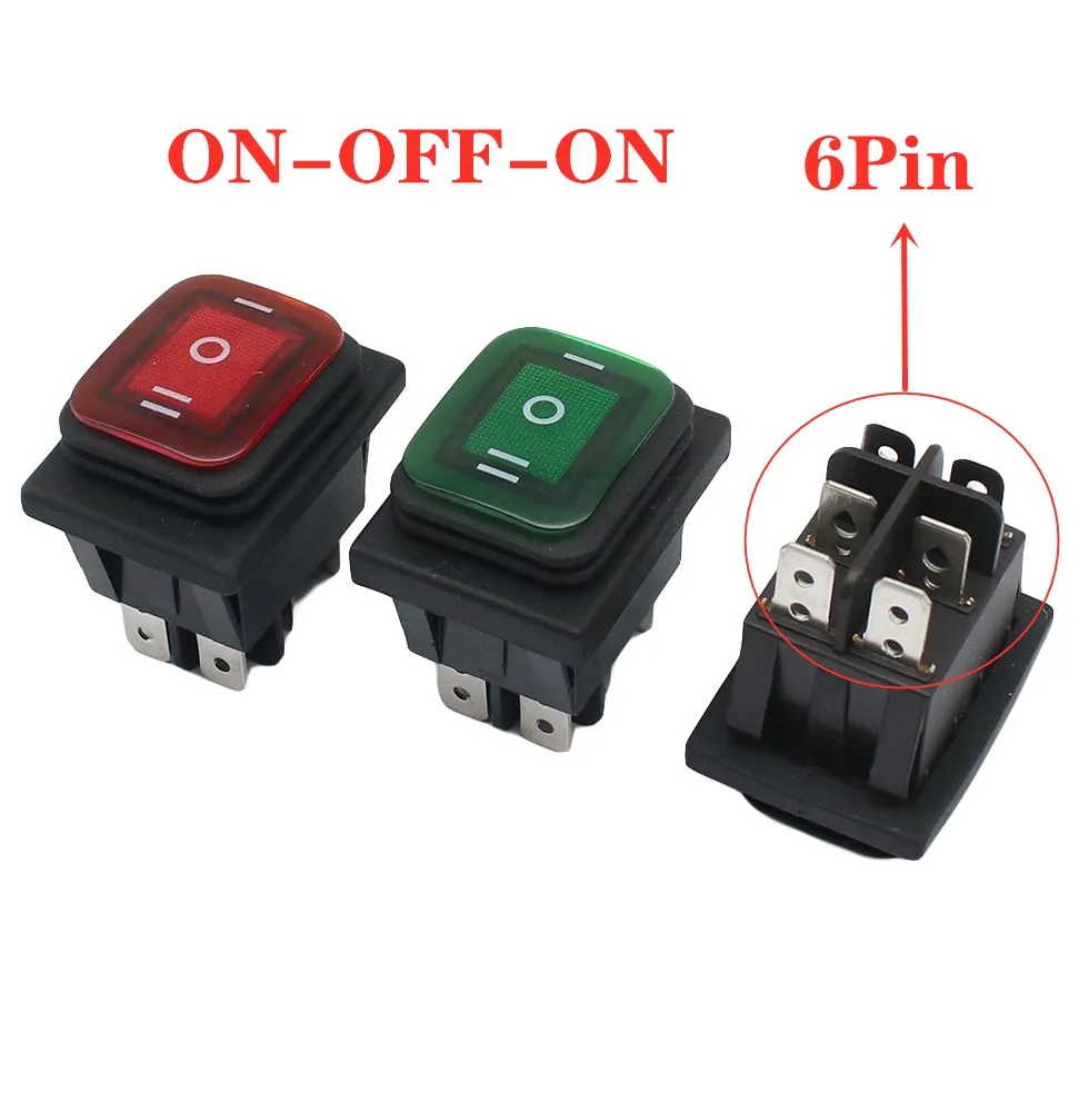 KCD4 Waterproof Switch Rocker Switch Power Switch 2 position/ 3 position 4/6 Pins  self-locking 16A 250VAC/ 20A 125VAC