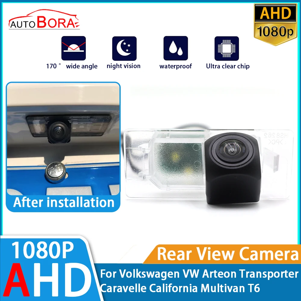 

Reverse Parking Car Rear View Camera 1080P Night Vision for Volkswagen VW Arteon Transporter Caravelle California Multivan T6