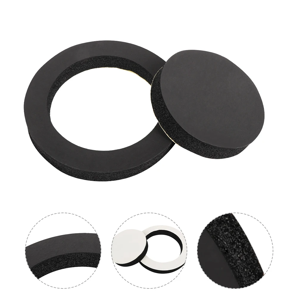 4pcs 6.5" Car Door Soundproof Cotton Speaker Bass Ring Foam Woofer Pad Noise Sound Insulation ring Accessories image 3